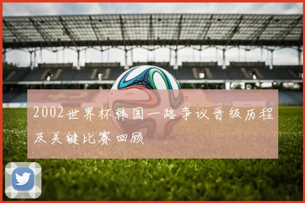 2002世界杯韩国一路争议晋级历程及关键比赛回顾